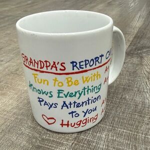 Grandpa report card mug.